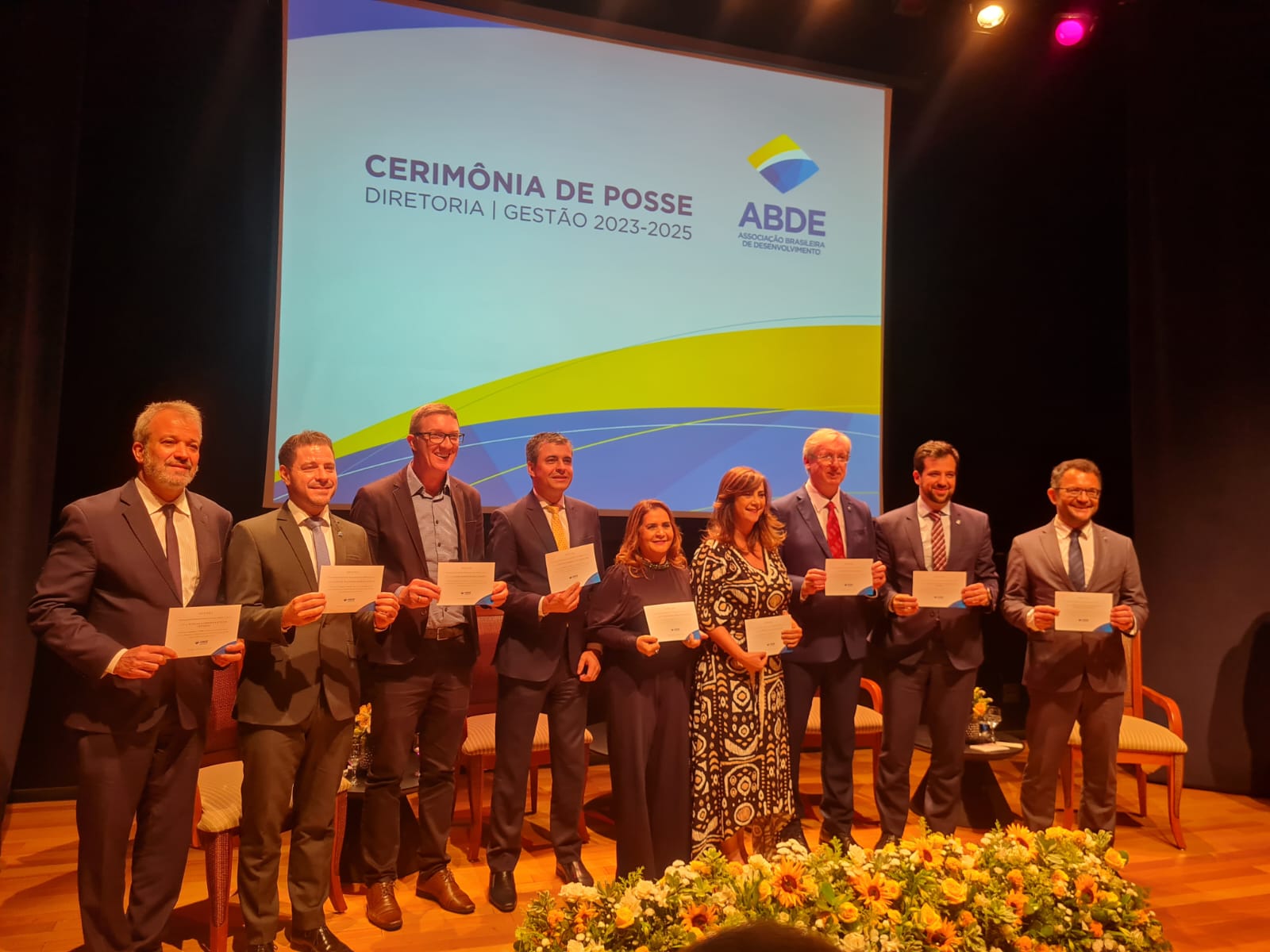 Márcia Maia em posse da ABDE em Brasília